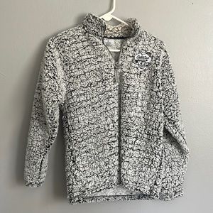 sherpa pull over jacket with jeep logo